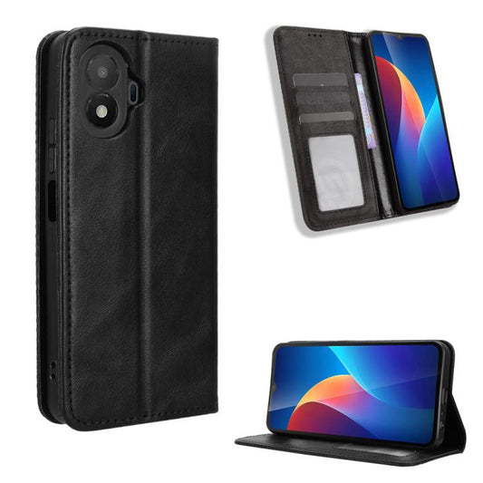 Magnetic Buckle Retro Texture Leather Phone Case, For TCL K70 SE T453D, For TCL K70 4G / K70 Power 4G, For TCL NxtPaper 70 Pro 5G, For TCL K32 5G / K33 5G, For TCL NxtPaper 60 Ultra 5G, For TCL 60 SE NxtPaper 5G, For TCL 60 NxtPaper, For TCL 605 / 60 S...