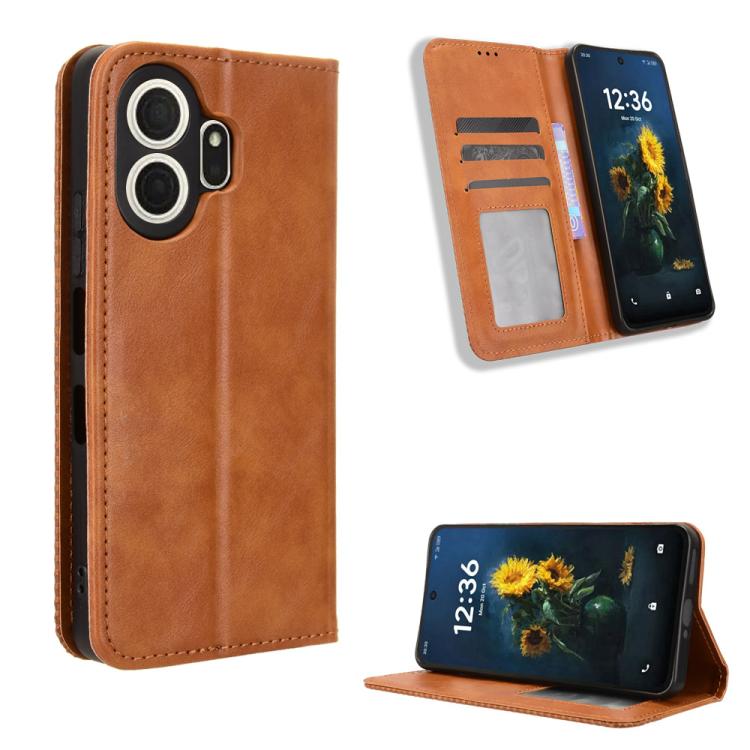 Magnetic Buckle Retro Texture Leather Phone Case, For TCL K70 5G / K70 XE, For TCL K70 SE T453D, For TCL K70 4G / K70 Power 4G, For TCL NxtPaper 70 Pro 5G, For TCL K32 5G / K33 5G, For TCL NxtPaper 60 Ultra 5G, For TCL 60 SE NxtPaper 5G                ...
