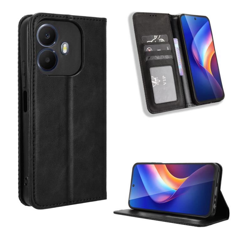 Magnetic Buckle Retro Texture Leather Phone Case, For TCL K70 5G / K70 XE, For TCL K70 SE T453D, For TCL K70 4G / K70 Power 4G, For TCL NxtPaper 70 Pro 5G, For TCL K32 5G / K33 5G, For TCL NxtPaper 60 Ultra 5G, For TCL 60 SE NxtPaper 5G                ...