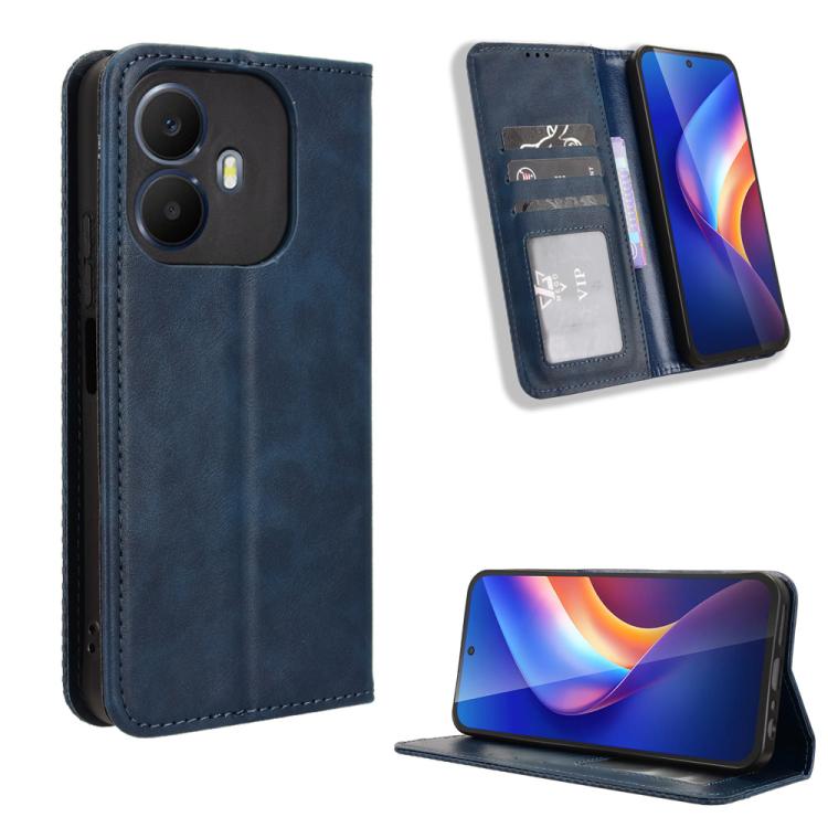 Magnetic Buckle Retro Texture Leather Phone Case, For TCL K70 5G / K70 XE, For TCL K70 SE T453D, For TCL K70 4G / K70 Power 4G, For TCL NxtPaper 70 Pro 5G, For TCL K32 5G / K33 5G, For TCL NxtPaper 60 Ultra 5G, For TCL 60 SE NxtPaper 5G                ...