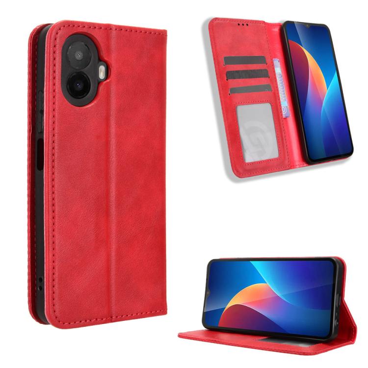 Magnetic Buckle Retro Texture Leather Phone Case, For TCL K70 5G / K70 XE, For TCL K70 SE T453D, For TCL K70 4G / K70 Power 4G, For TCL NxtPaper 70 Pro 5G, For TCL K32 5G / K33 5G, For TCL NxtPaper 60 Ultra 5G, For TCL 60 SE NxtPaper 5G                ...