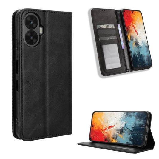 Magnetic Buckle Retro Texture Leather Phone Case, For TCL K70 NxtPaper 5G, For TCL K70 5G / K70 XE, For TCL K70 SE T453D, For TCL K70 4G / K70 Power 4G, For TCL NxtPaper 70 Pro 5G, For TCL K32 5G / K33 5G, For TCL NxtPaper 60 Ultra 5G                  ...