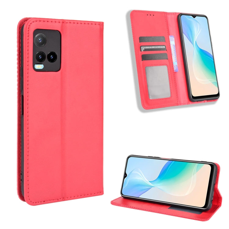 Magnetic Buckle Retro Texture Leather Phone Case, For vivo Y17s 4G, For vivo V29e 5G, For vivo Y27 / Y36 5G / 4G, For vivo Y35+ 5G, For vivo S17 5G / S17 Pro, For vivo S17e, For vivo Y78 Plus, For vivo Y16 / iQOO Z7i, For vivo Y100 5G                  ...