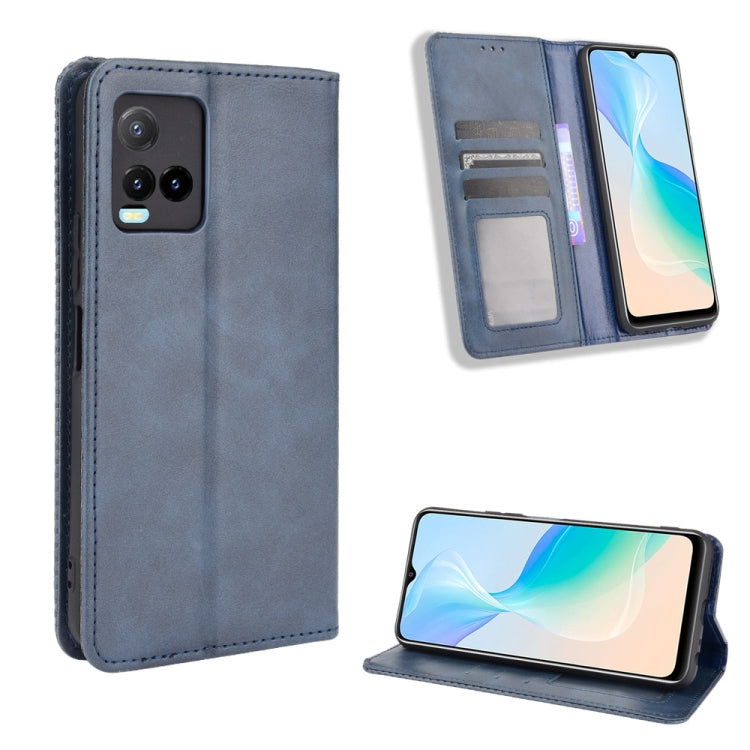 Magnetic Buckle Retro Texture Leather Phone Case, For vivo Y17s 4G, For vivo V29e 5G, For vivo Y27 / Y36 5G / 4G, For vivo Y35+ 5G, For vivo S17 5G / S17 Pro, For vivo S17e, For vivo Y78 Plus, For vivo Y16 / iQOO Z7i, For vivo Y100 5G                  ...