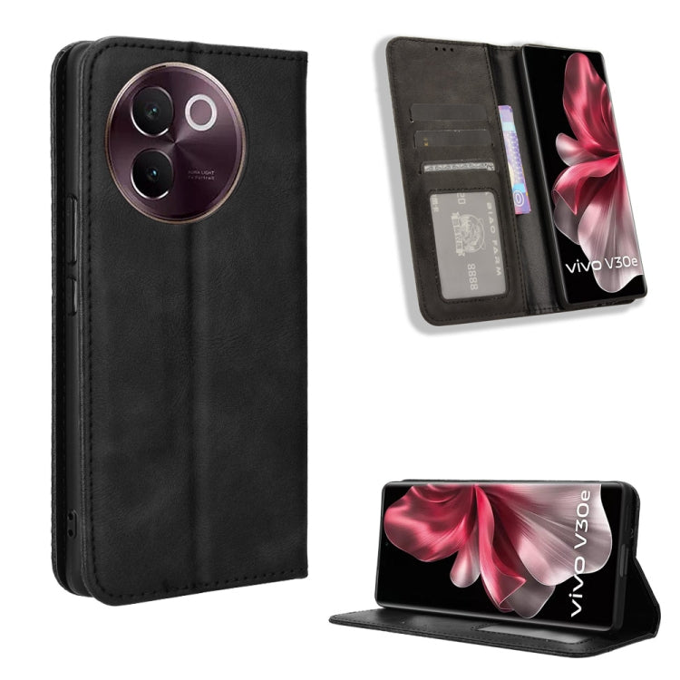 Magnetic Buckle Retro Texture Leather Phone Case, For vivo Y04 4G / Y29s 5G, For vivo V50 5G, For vivo Y19s 4G, For vivo X200 5G, For vivo X200 Pro mini 5G, For vivo X200 Pro 5G, For vivo V40 Lite 4G / 5G IDN, For vivo V40e 5G / iQOO Z9S 5G            ...