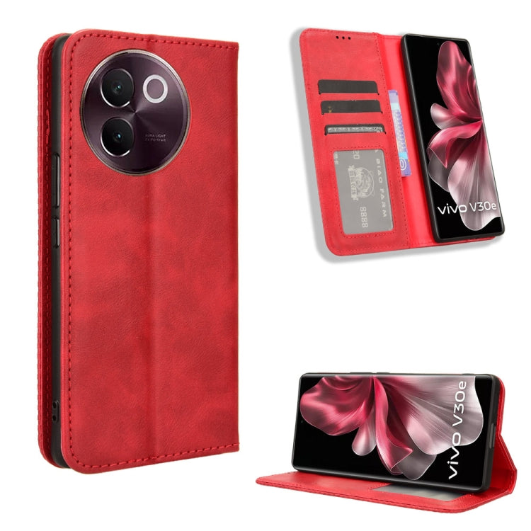 Magnetic Buckle Retro Texture Leather Phone Case, For vivo Y04 4G / Y29s 5G, For vivo V50 5G, For vivo Y19s 4G, For vivo X200 5G, For vivo X200 Pro mini 5G, For vivo X200 Pro 5G, For vivo V40 Lite 4G / 5G IDN, For vivo V40e 5G / iQOO Z9S 5G            ...