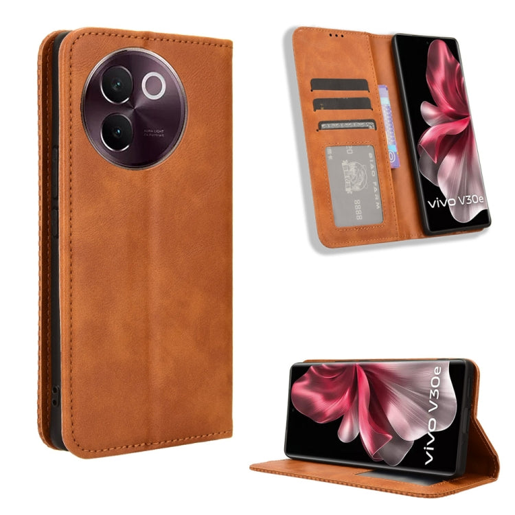 Magnetic Buckle Retro Texture Leather Phone Case, For vivo Y04 4G / Y29s 5G, For vivo V50 5G, For vivo Y19s 4G, For vivo X200 5G, For vivo X200 Pro mini 5G, For vivo X200 Pro 5G, For vivo V40 Lite 4G / 5G IDN, For vivo V40e 5G / iQOO Z9S 5G            ...