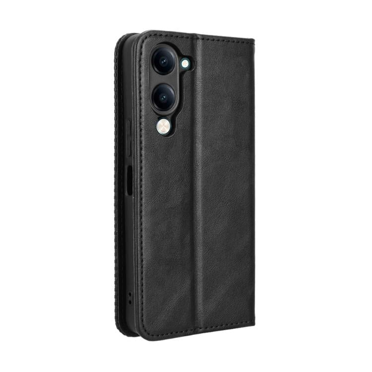 Magnetic Buckle Retro Texture Leather Phone Case, For vivo Y04 4G / Y29s 5G, For vivo V50 5G, For vivo Y19s 4G, For vivo X200 5G, For vivo X200 Pro mini 5G, For vivo X200 Pro 5G, For vivo V40 Lite 4G / 5G IDN, For vivo V40e 5G / iQOO Z9S 5G            ...