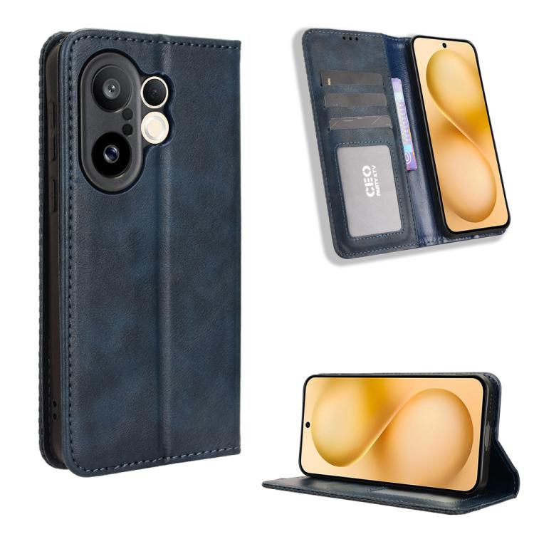 Magnetic Buckle Retro Texture Leather Phone Case