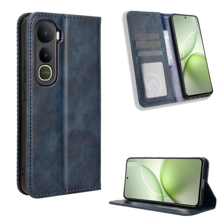 Magnetic Buckle Retro Texture Leather Phone Case
