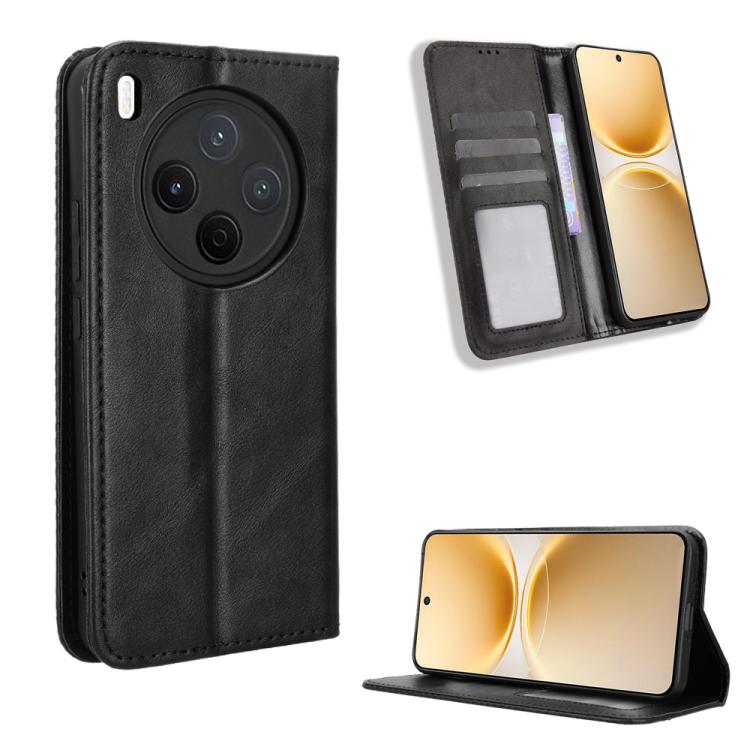 Magnetic Buckle Retro Texture Leather Phone Case, For vivo S50 Pro mini / X300 FE 5G Russia, For vivo Y600 Pro 5G, For vivo T5 Pro 5G / iQOO Z11 5G, For vivo Y21 5G / Y05 4G, For vivo V70 FE 5G, For vivo V70 5G / V70 Elite 5G                           ...