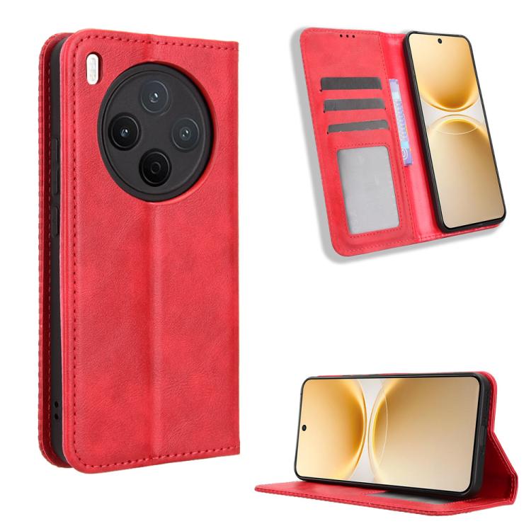 Magnetic Buckle Retro Texture Leather Phone Case, For vivo S50 Pro mini / X300 FE 5G Russia, For vivo Y600 Pro 5G, For vivo T5 Pro 5G / iQOO Z11 5G, For vivo Y21 5G / Y05 4G, For vivo V70 FE 5G, For vivo V70 5G / V70 Elite 5G                           ...
