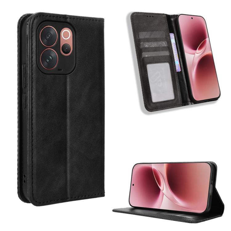 Magnetic Buckle Retro Texture Leather Phone Case, For vivo S50 Pro mini / X300 FE 5G Russia, For vivo Y600 Pro 5G, For vivo T5 Pro 5G / iQOO Z11 5G, For vivo Y21 5G / Y05 4G, For vivo V70 FE 5G, For vivo V70 5G / V70 Elite 5G                           ...