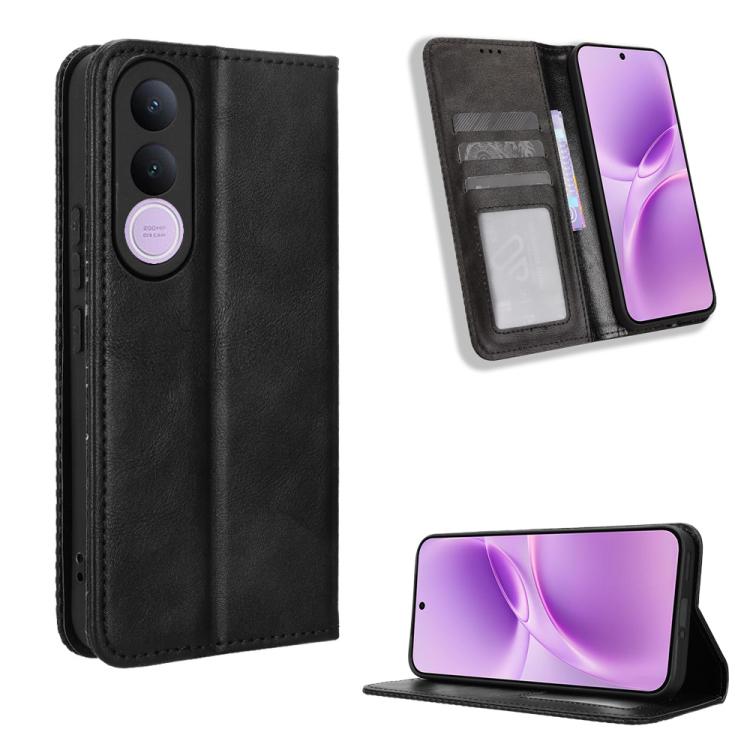Magnetic Buckle Retro Texture Leather Phone Case, For vivo S50 Pro mini / X300 FE 5G Russia, For vivo Y600 Pro 5G, For vivo T5 Pro 5G / iQOO Z11 5G, For vivo Y21 5G / Y05 4G, For vivo V70 FE 5G, For vivo V70 5G / V70 Elite 5G                           ...
