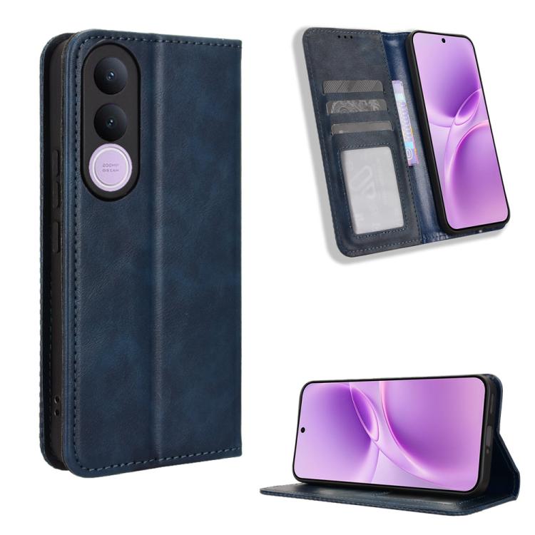 Magnetic Buckle Retro Texture Leather Phone Case, For vivo S50 Pro mini / X300 FE 5G Russia, For vivo Y600 Pro 5G, For vivo T5 Pro 5G / iQOO Z11 5G, For vivo Y21 5G / Y05 4G, For vivo V70 FE 5G, For vivo V70 5G / V70 Elite 5G                           ...