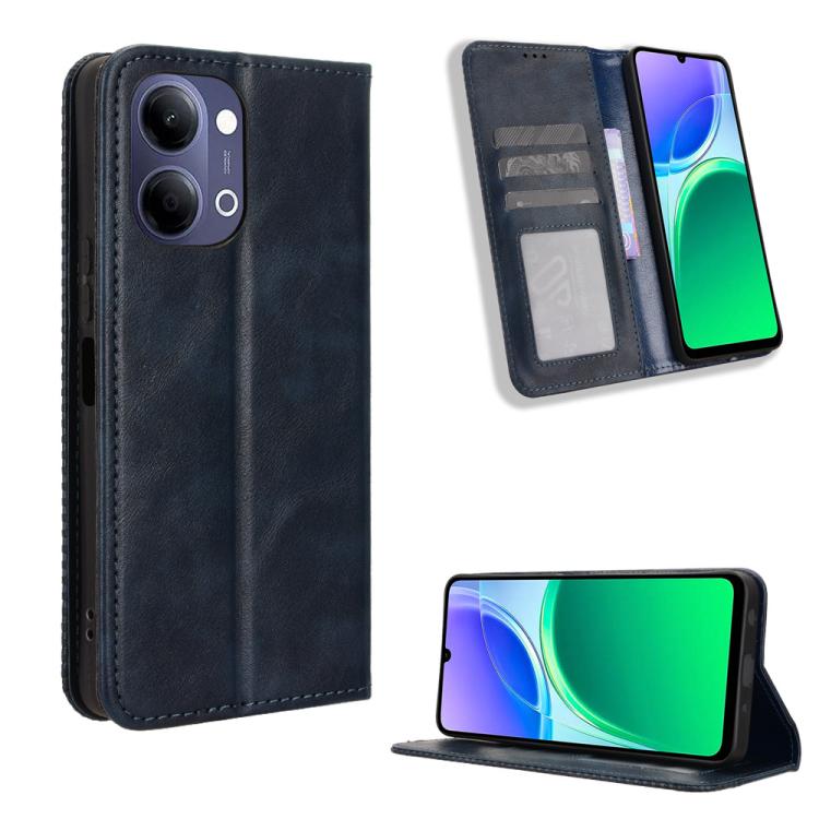 Magnetic Buckle Retro Texture Leather Phone Case, For vivo S50 Pro mini / X300 FE 5G Russia, For vivo Y600 Pro 5G, For vivo T5 Pro 5G / iQOO Z11 5G, For vivo Y21 5G / Y05 4G, For vivo V70 FE 5G, For vivo V70 5G / V70 Elite 5G                           ...