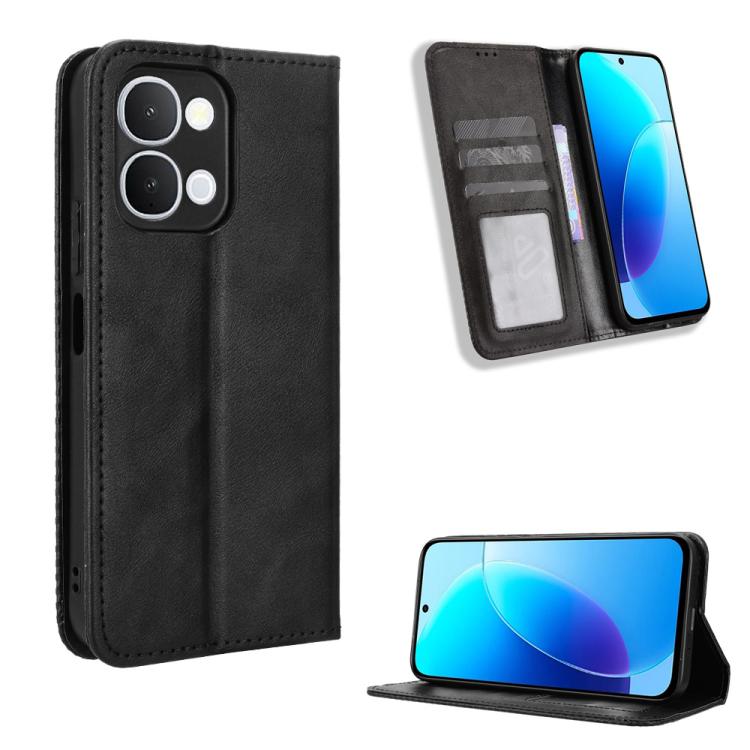 Magnetic Buckle Retro Texture Leather Phone Case, For vivo S50 Pro mini / X300 FE 5G Russia, For vivo Y600 Pro 5G, For vivo T5 Pro 5G / iQOO Z11 5G, For vivo Y21 5G / Y05 4G, For vivo V70 FE 5G, For vivo V70 5G / V70 Elite 5G                           ...