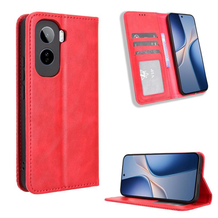 Magnetic Buckle Retro Texture Leather Phone Case, For vivo S50 Pro mini / X300 FE 5G Russia, For vivo Y600 Pro 5G, For vivo T5 Pro 5G / iQOO Z11 5G, For vivo Y21 5G / Y05 4G, For vivo V70 FE 5G, For vivo V70 5G / V70 Elite 5G                           ...