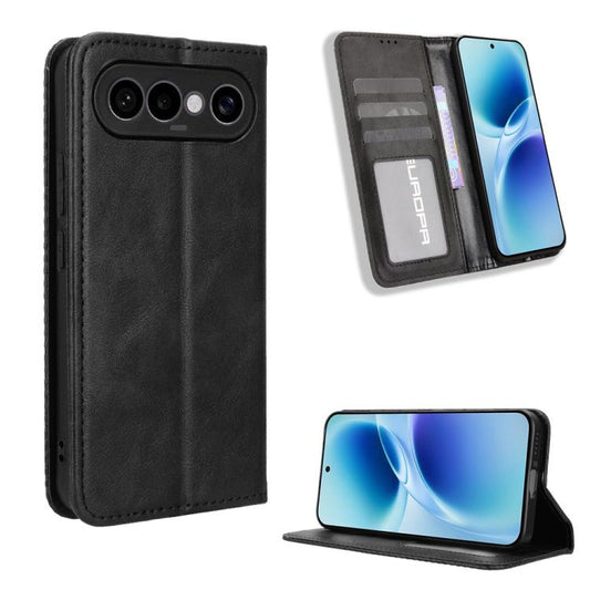 Magnetic Buckle Retro Texture Leather Phone Case, For vivo S50 Pro mini / X300 FE 5G Russia, For vivo Y600 Pro 5G, For vivo T5 Pro 5G / iQOO Z11 5G, For vivo Y21 5G / Y05 4G, For vivo V70 FE 5G, For vivo V70 5G / V70 Elite 5G                           ...