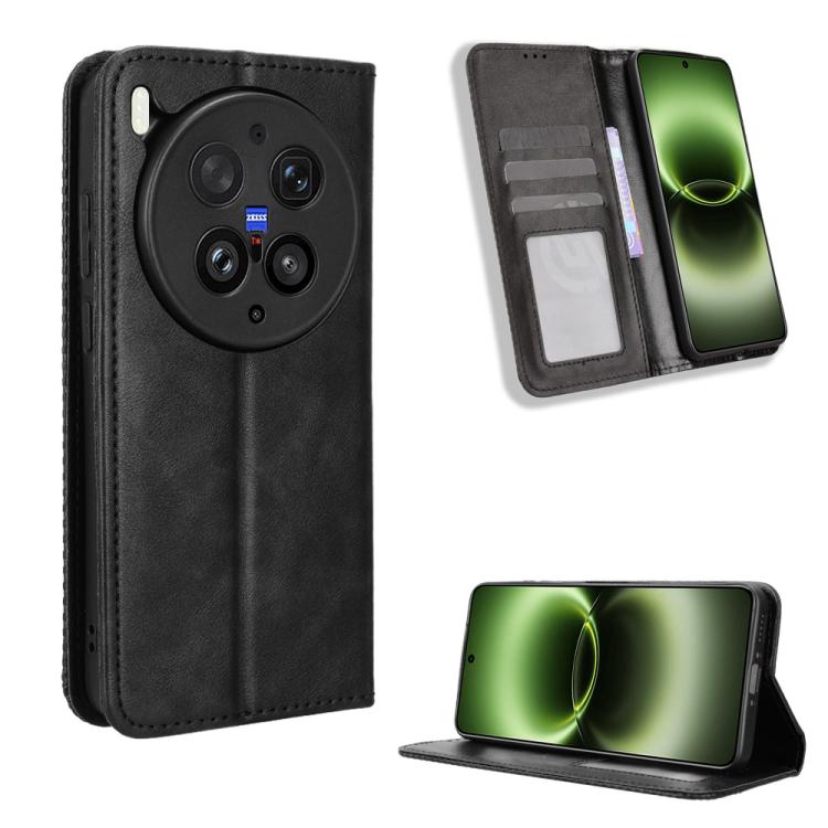 Magnetic Buckle Retro Texture Leather Phone Case, For vivo S50 Pro mini / X300 FE 5G Russia, For vivo Y600 Pro 5G, For vivo T5 Pro 5G / iQOO Z11 5G, For vivo Y21 5G / Y05 4G, For vivo V70 FE 5G, For vivo V70 5G / V70 Elite 5G                           ...