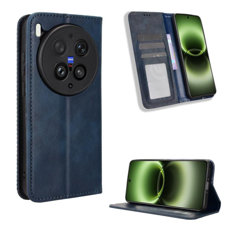 Magnetic Buckle Retro Texture Leather Phone Case, For vivo S50 Pro mini / X300 FE 5G Russia, For vivo Y600 Pro 5G, For vivo T5 Pro 5G / iQOO Z11 5G, For vivo Y21 5G / Y05 4G, For vivo V70 FE 5G, For vivo V70 5G / V70 Elite 5G                           ...