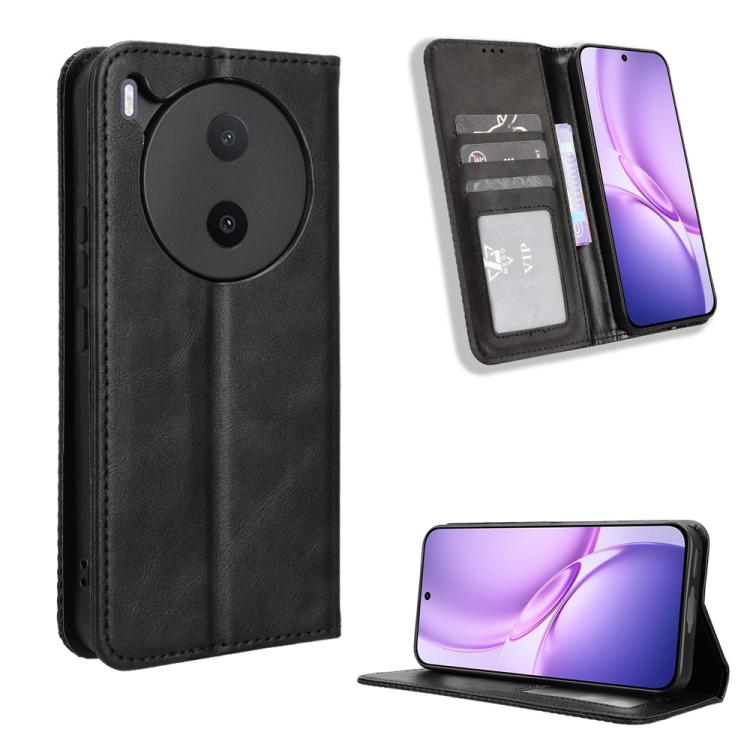 Magnetic Buckle Retro Texture Leather Phone Case, For vivo S50 Pro mini / X300 FE 5G Russia, For vivo Y600 Pro 5G, For vivo T5 Pro 5G / iQOO Z11 5G, For vivo Y21 5G / Y05 4G, For vivo V70 FE 5G, For vivo V70 5G / V70 Elite 5G                           ...