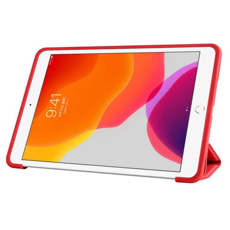 3-folding TPU Horizontal Flip Leather Tablet Case with Holder