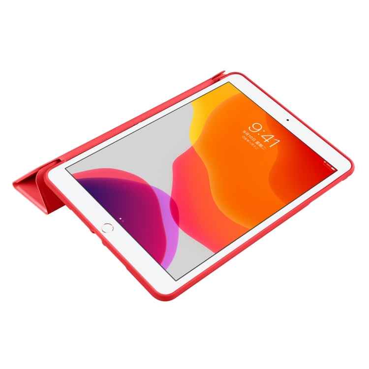 3-folding TPU Horizontal Flip Leather Tablet Case with Holder
