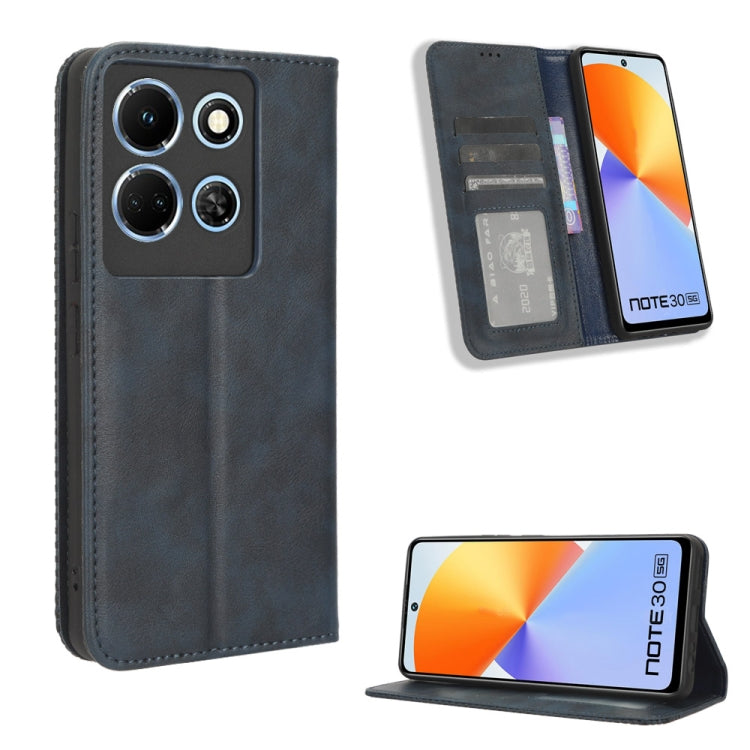 Magnetic Buckle Retro Texture Leather Phone Case, For Infinix Hot 40 4G, For Infinix Hot 40i 4G, For Infinix Smart 8 X6525, For Infinix Zero 30 4G, For Infinix Zero 30 5G, For Infinix GT 10 Pro, For Infinix Hot 30 5G X6832, For Infinix Smart 7 Plus����...