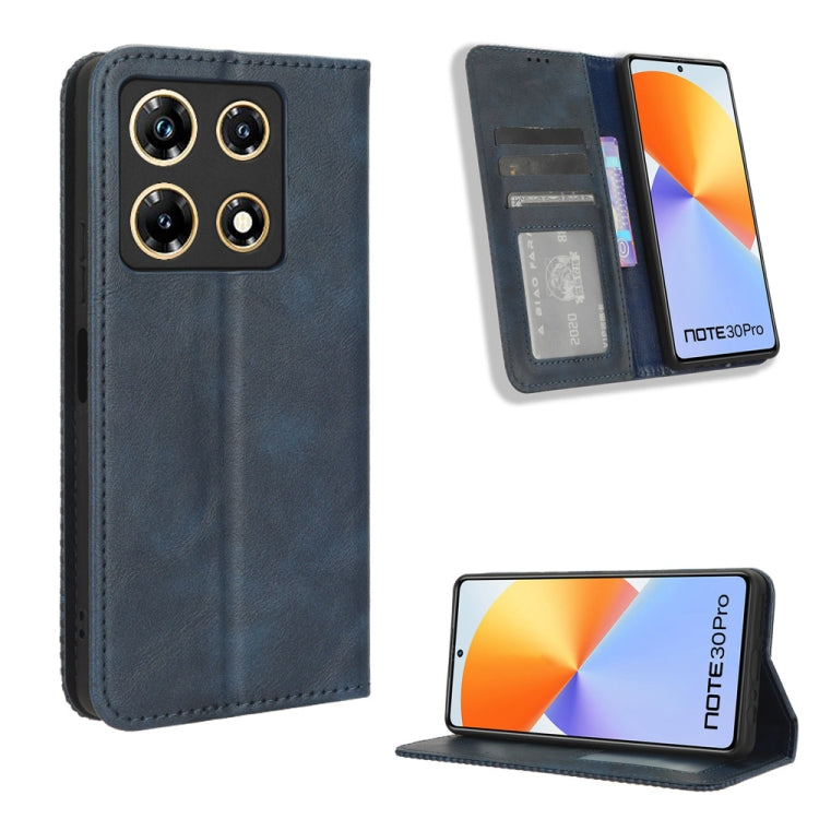 Magnetic Buckle Retro Texture Leather Phone Case, For Infinix Hot 40 4G, For Infinix Hot 40i 4G, For Infinix Smart 8 X6525, For Infinix Zero 30 4G, For Infinix Zero 30 5G, For Infinix GT 10 Pro, For Infinix Hot 30 5G X6832, For Infinix Smart 7 Plus����...