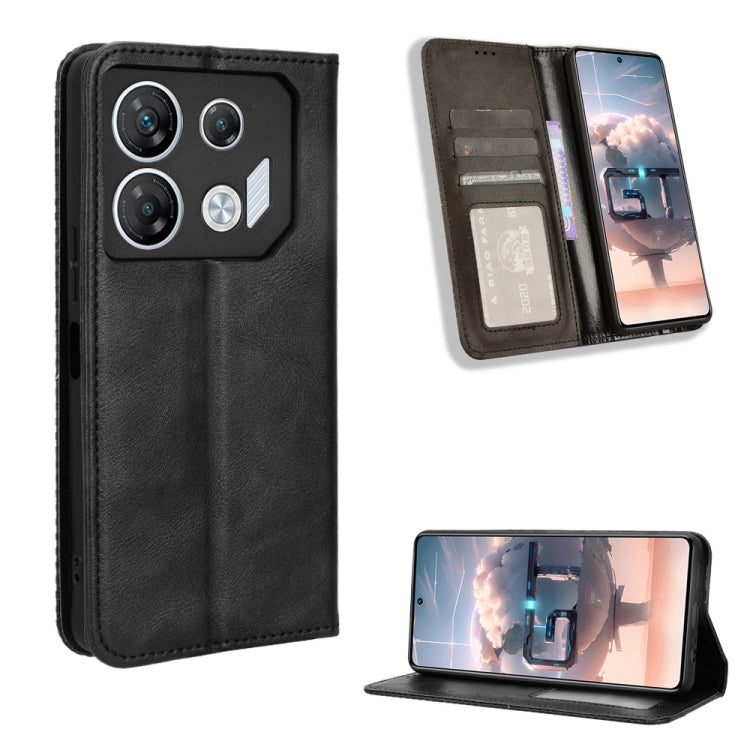 Magnetic Buckle Retro Texture Leather Phone Case, For Infinix GT 10 Pro, For Infinix Hot 30 5G X6832, For Infinix Smart 7 Plus, For Infinix Note 30 5G, For Infinix Smart 7 HD X6516, For Infinix Note 30i, For Infinix Note 30 Pro, For Infinix Note 30 4G ...