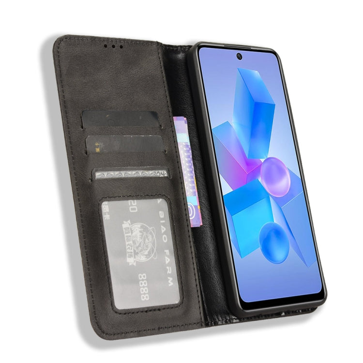 Magnetic Buckle Retro Texture Leather Phone Case, For Infinix Hot 40 4G, For Infinix Hot 40i 4G, For Infinix Smart 8 X6525, For Infinix Zero 30 4G, For Infinix Zero 30 5G, For Infinix GT 10 Pro, For Infinix Hot 30 5G X6832, For Infinix Smart 7 Plus����...