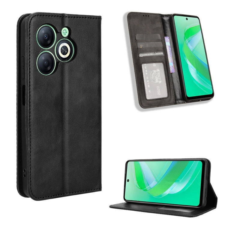 Magnetic Buckle Retro Texture Leather Phone Case, For Infinix Hot 40 4G, For Infinix Hot 40i 4G, For Infinix Smart 8 X6525, For Infinix Zero 30 4G, For Infinix Zero 30 5G, For Infinix GT 10 Pro, For Infinix Hot 30 5G X6832, For Infinix Smart 7 Plus����...