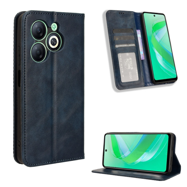 Magnetic Buckle Retro Texture Leather Phone Case, For Infinix Hot 40 4G, For Infinix Hot 40i 4G, For Infinix Smart 8 X6525, For Infinix Zero 30 4G, For Infinix Zero 30 5G, For Infinix GT 10 Pro, For Infinix Hot 30 5G X6832, For Infinix Smart 7 Plus����...