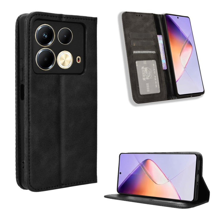 Magnetic Buckle Retro Texture Leather Phone Case, For Infinix Hot 50i 4G / Smart 9 4G, For Infinix Hot 50 Pro+ 4G, For Infinix Hot 50 4G, For Infinix Hot 50 5G, For Infinix Zero 40 5G, For Infinix Zero 40 4G, For Infinix Note 40X 5G X6838��������������...