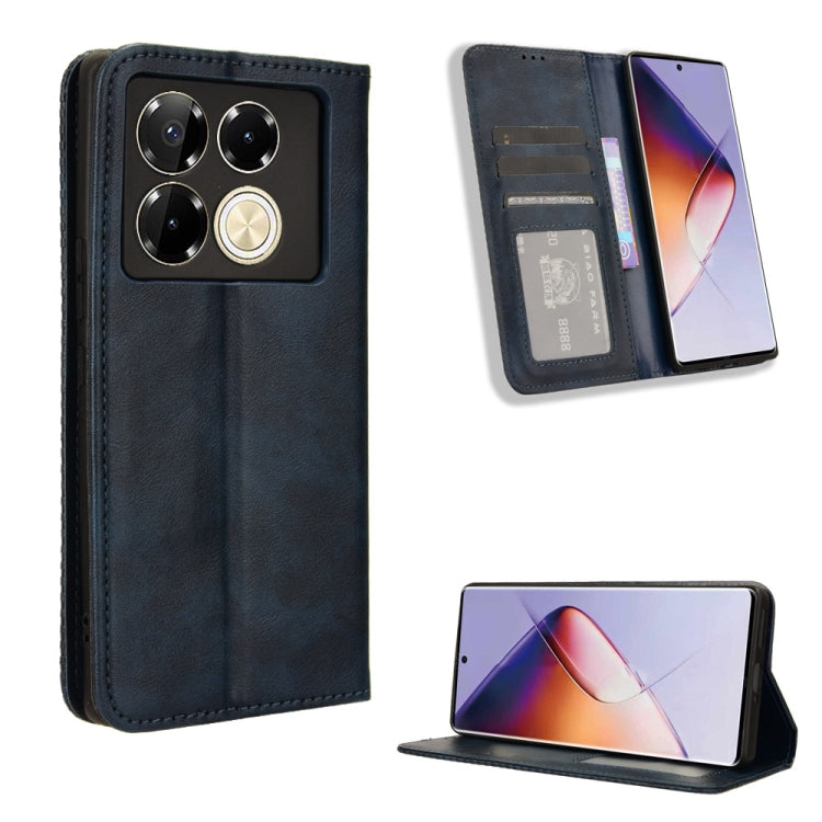 Magnetic Buckle Retro Texture Leather Phone Case, For Infinix Note 40X 5G X6838, For Infinix Note 40 5G X6852, For Infinix GT 20 Pro 5G X6871, For Infinix Note 40 Pro 4G, For Infinix Note 40 Pro 5G, For Infinix Note 40 4G, For Infinix Hot 40 4G        ...