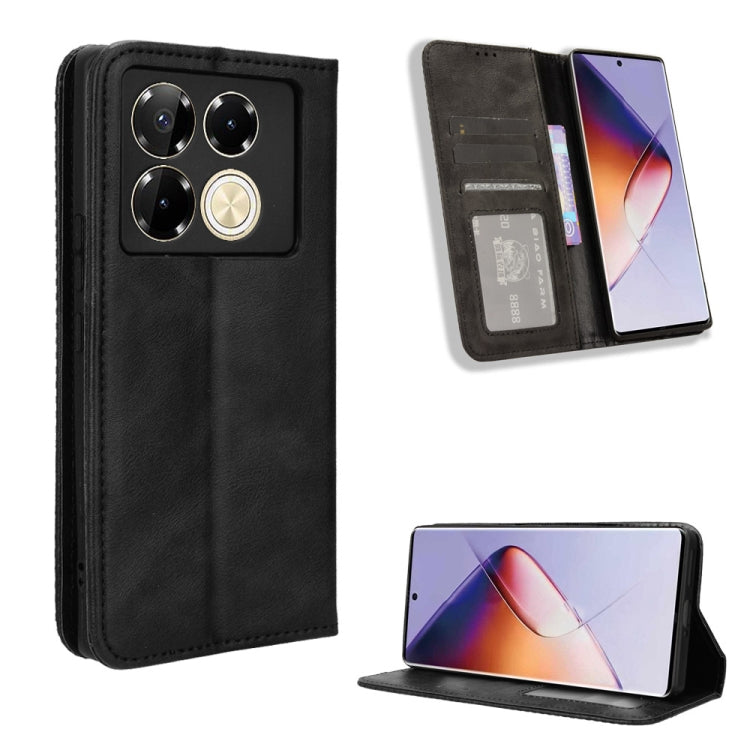 Magnetic Buckle Retro Texture Leather Phone Case, For Infinix Note 40X 5G X6838, For Infinix Note 40 5G X6852, For Infinix GT 20 Pro 5G X6871, For Infinix Note 40 Pro 4G, For Infinix Note 40 Pro 5G, For Infinix Note 40 4G, For Infinix Hot 40 4G        ...