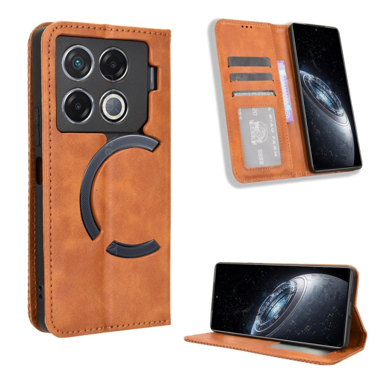 Magnetic Buckle Retro Texture Leather Phone Case, For Infinix Note 40 5G X6852, For Infinix GT 20 Pro 5G X6871, For Infinix Note 40 Pro 4G, For Infinix Note 40 Pro 5G, For Infinix Note 40 4G, For Infinix Hot 40 4G, For Infinix Hot 40i 4G               ...