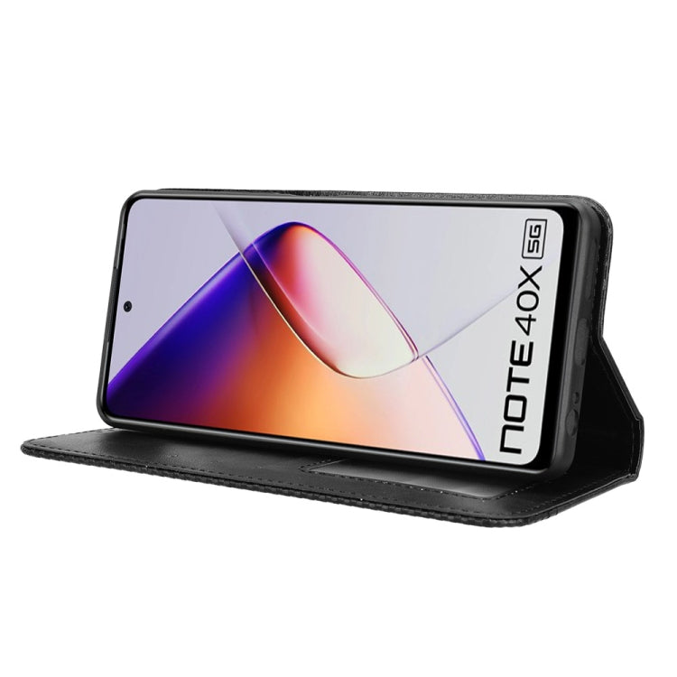 Magnetic Buckle Retro Texture Leather Phone Case, For Infinix Note 40X 5G X6838, For Infinix Note 40 5G X6852, For Infinix GT 20 Pro 5G X6871, For Infinix Note 40 Pro 4G, For Infinix Note 40 Pro 5G, For Infinix Note 40 4G, For Infinix Hot 40 4G        ...