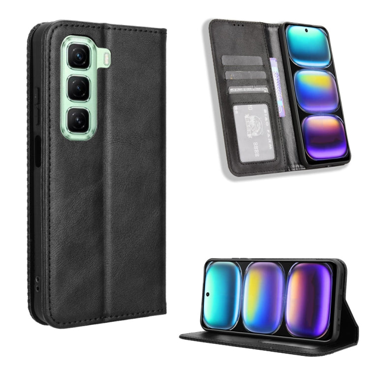 Magnetic Buckle Retro Texture Leather Phone Case, For Infinix Hot 50i 4G / Smart 9 4G, For Infinix Hot 50 Pro+ 4G, For Infinix Hot 50 4G, For Infinix Hot 50 5G, For Infinix Zero 40 5G, For Infinix Zero 40 4G, For Infinix Note 40X 5G X6838��������������...