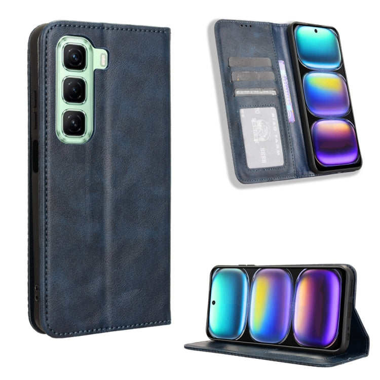 Magnetic Buckle Retro Texture Leather Phone Case, For Infinix Hot 50i 4G / Smart 9 4G, For Infinix Hot 50 Pro+ 4G, For Infinix Hot 50 4G, For Infinix Hot 50 5G, For Infinix Zero 40 5G, For Infinix Zero 40 4G, For Infinix Note 40X 5G X6838��������������...