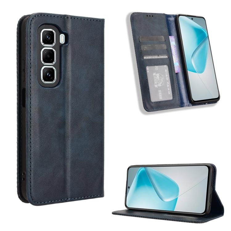 Magnetic Buckle Retro Texture Leather Phone Case, For Infinix Hot 50i 4G / Smart 9 4G, For Infinix Hot 50 Pro+ 4G, For Infinix Hot 50 4G, For Infinix Hot 50 5G, For Infinix Zero 40 5G, For Infinix Zero 40 4G, For Infinix Note 40X 5G X6838��������������...
