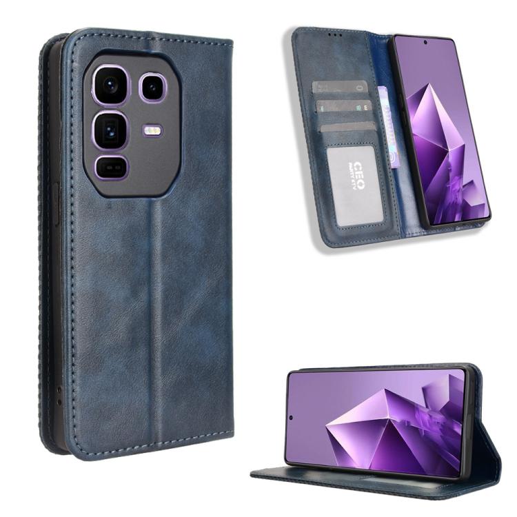 Magnetic Buckle Retro Texture Leather Phone Case, For Infinix Smart 10 / Tecno Pop 10 4G, For Infinix Hot 60i 5G / Tecno Spark Go 5G, For Infinix Hot 60i 4G / Hot 60 5G, For Infinix Hot 60 Pro+ 4G, For Infinix Hot 60 Pro 4G, For Infinix Smart 10 Plus 4...