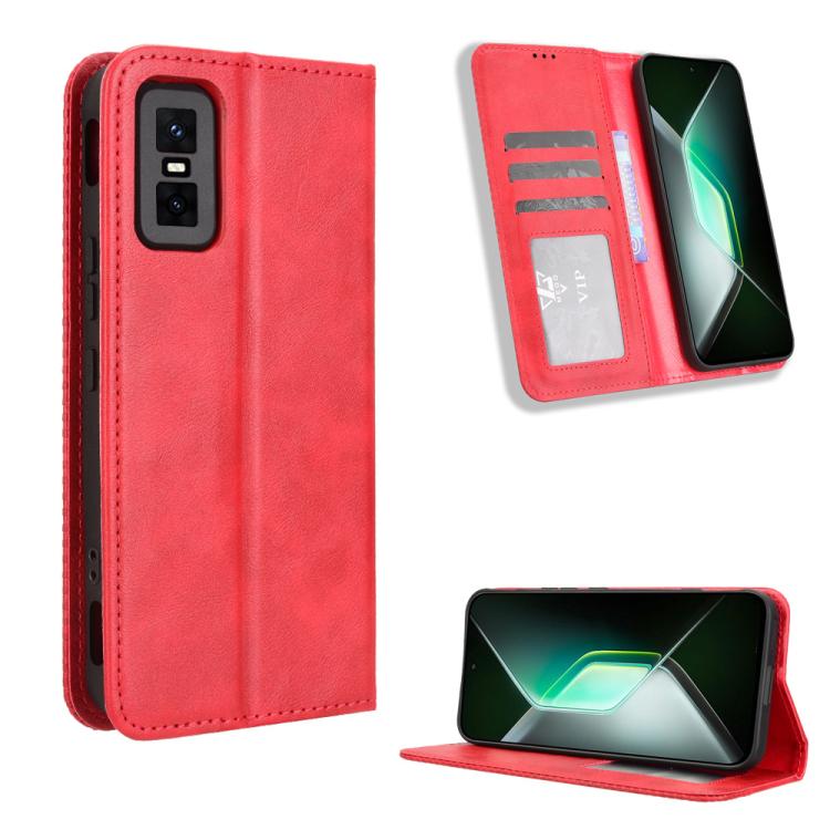 Magnetic Buckle Retro Texture Leather Phone Case, For Infinix GT 30 Pro 5G, For Infinix Note 50s 5G, For Infinix Note 50x 5G, For Infinix Note 50 Pro+, For Infinix Note 50 4G / Note 50 Pro 4G, For Infinix Hot 50 Pro 4G, For Infinix Hot 50i 4G / Smart 9...