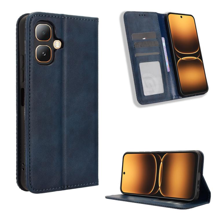 Magnetic Buckle Retro Texture Leather Phone Case, For Infinix GT 50 Pro 5G, For Infinix Hot 70 4G, For Infinix Note 60 Ultra 5G, For Infinix Note Edge 5G, For Infinix Smart 20 4G, For Infinix Note 60 / 60 Pro 5G, For Infinix Hot 60i 5G / Tecno Spark Go...