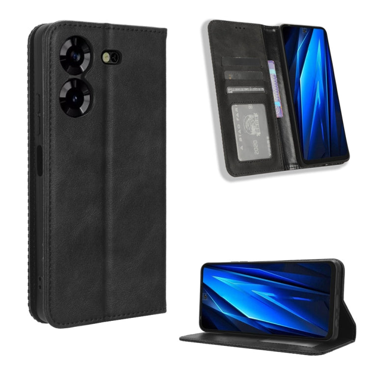 Magnetic Buckle Retro Texture Leather Phone Case, For Tecno Camon 30 Pro 5G, For Tecno Camon 30 5G / 4G, For Tecno Pova 6 Pro 5G, For Tecno Spark 20 Pro+ 4G, For Tecno Spark 20 Pro 4G, For Tecno Spark Go 2024, For Tecno Spark 20 4G                     ...