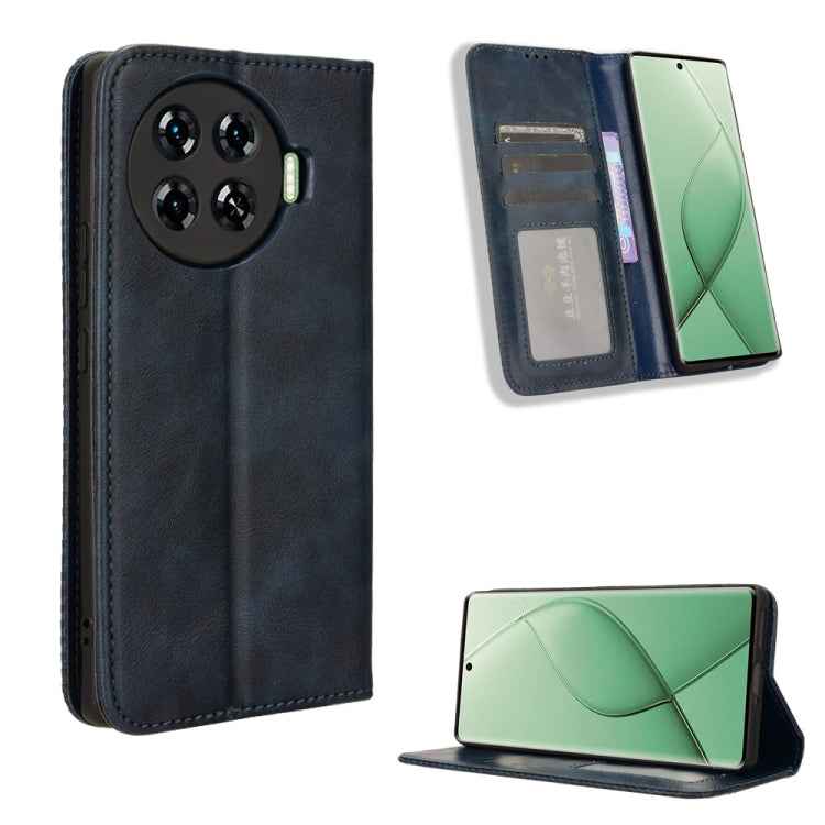 Magnetic Buckle Retro Texture Leather Phone Case, For Tecno Camon 30 Pro 5G, For Tecno Camon 30 5G / 4G, For Tecno Pova 6 Pro 5G, For Tecno Spark 20 Pro+ 4G, For Tecno Spark 20 Pro 4G, For Tecno Spark Go 2024, For Tecno Spark 20 4G                     ...