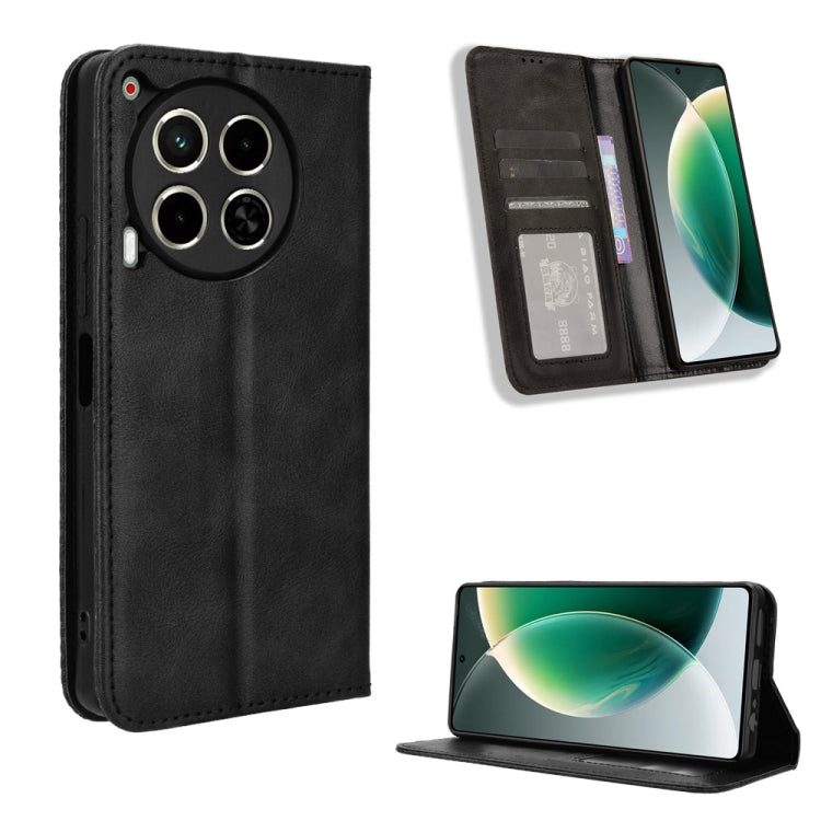 Magnetic Buckle Retro Texture Leather Phone Case, For Tecno Pova 6 4G, For Tecno Camon 30 Pro 5G, For Tecno Camon 30 5G / 4G, For Tecno Pova 6 Pro 5G, For Tecno Spark 20 Pro+ 4G, For Tecno Spark 20 Pro 4G, For Tecno Spark Go 2024, For Tecno Spark 20 4G...