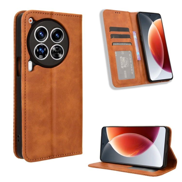 Magnetic Buckle Retro Texture Leather Phone Case, For Tecno Camon 40 Premier 5G, For Tecno Camon 40 4G, For Tecno Camon 30S 4G / 30S Pro 4G, For Tecno Pova 6 Neo 5G / Spark 30 5G, For Tecno Spark 30 Pro 4G, For Tecno Spark 30 4G                        ...