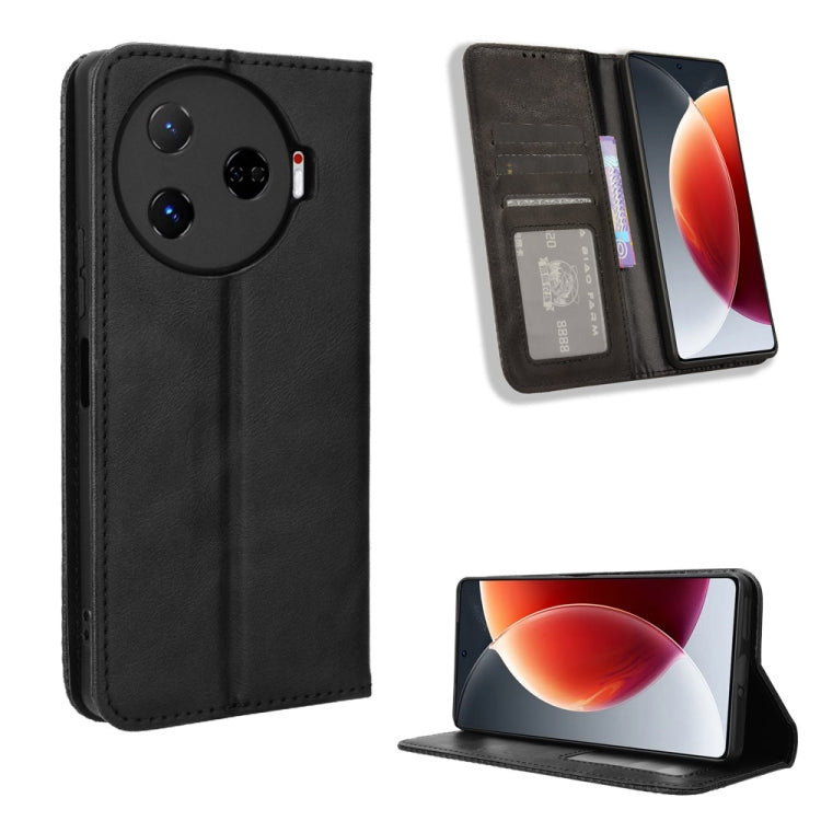 Magnetic Buckle Retro Texture Leather Phone Case, For Tecno Pova 6 4G, For Tecno Camon 30 Pro 5G, For Tecno Camon 30 5G / 4G, For Tecno Pova 6 Pro 5G, For Tecno Spark 20 Pro+ 4G, For Tecno Spark 20 Pro 4G, For Tecno Spark Go 2024, For Tecno Spark 20 4G...
